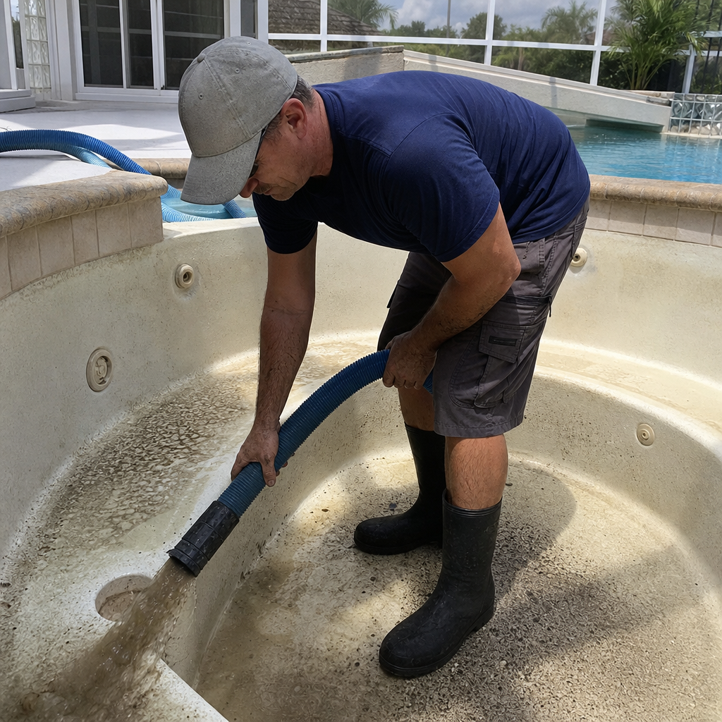 Hot Tub / Spa Drain & Clean in Sarasoto