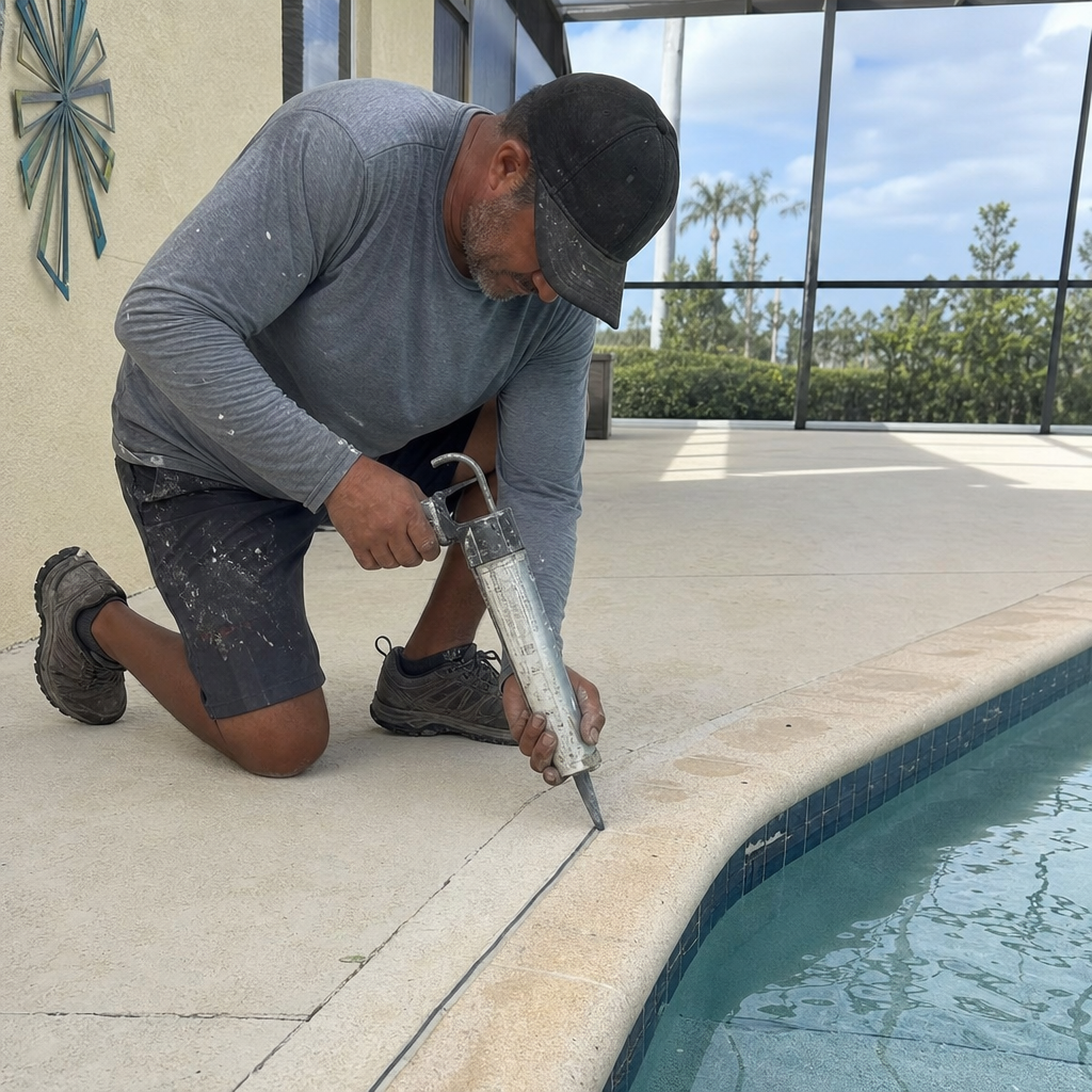 Pool Mastic & Deck-O Seal in Sarasoto